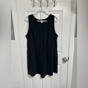 Black romper with keyhole back